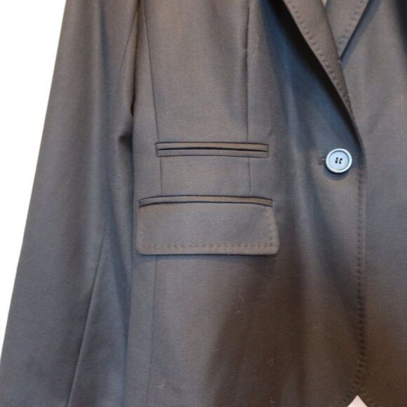 JCREW Super 110s 100% wool blazer black tailored suit jacket old money 6 flaw - Picture 4 of 11